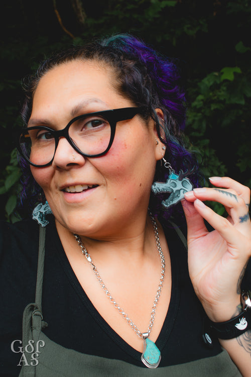 Uktena Skull Earrings image 1