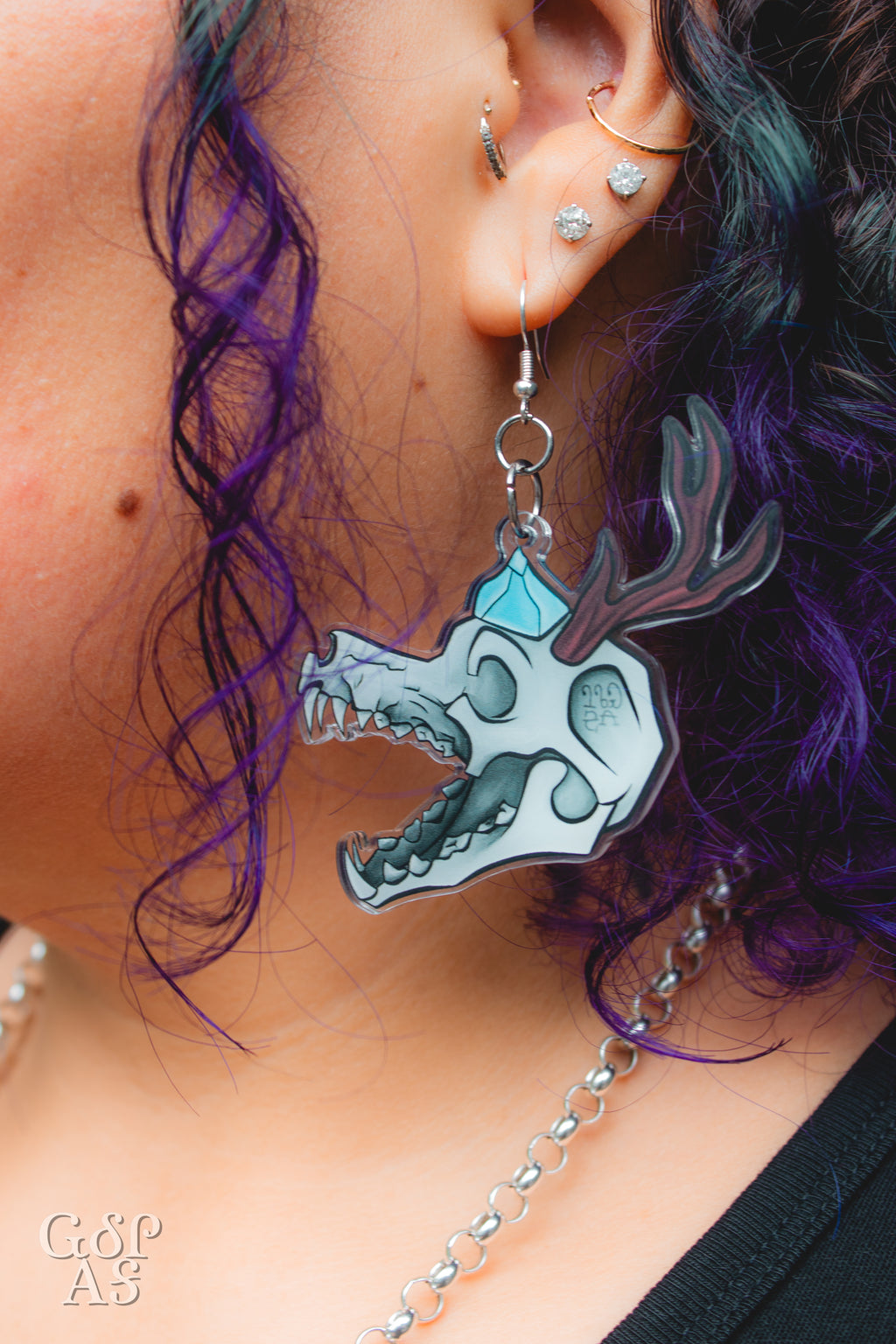 Uktena Skull Earrings image 2
