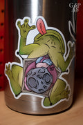 Frog Eating the Moon Sticker